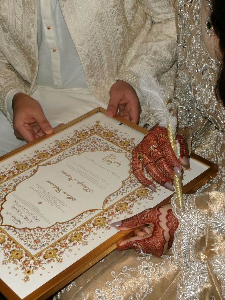 Nikkah signing celebration inspiration